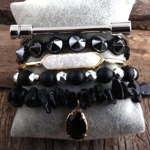 Boho Druzy natural stone and beaded druzy